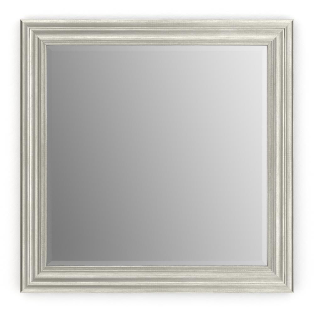 Square Framed Vanity Mirrors Bathroom The Home Depot L2 Square Framed Mirror With Deluxe Glass
