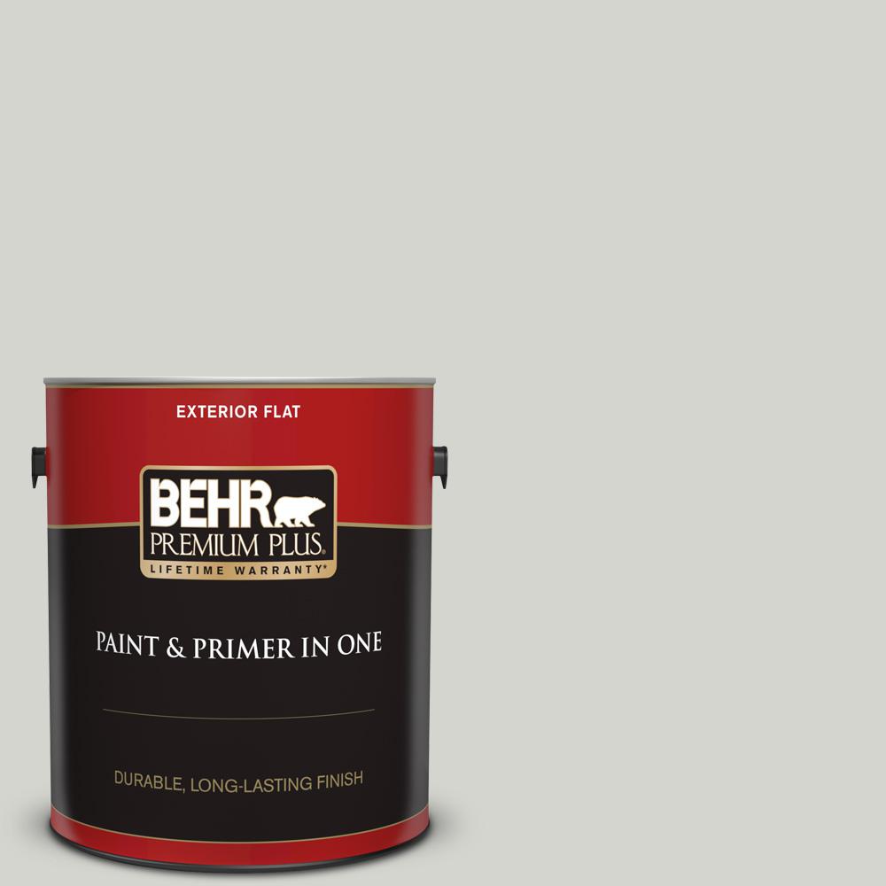 BEHR Premium Plus 1 gal. T1701 Close Knit Flat Exterior Paint and