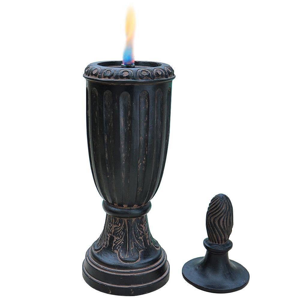 Decorative Accessory Citronella Torches Garden The H Charcoal Composite Table Top Torch