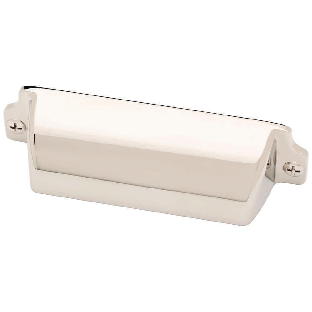 Liberty Awning 3 In 76mm Center To Polished Nickel Cup 76mm Center To Polished Nickel Cup
