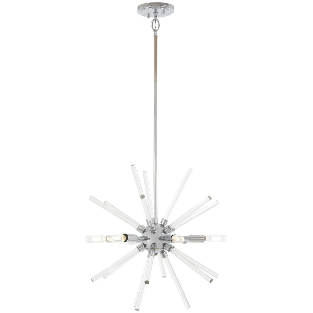 George Kovacs Spiked 6 Light Chrome Pendant