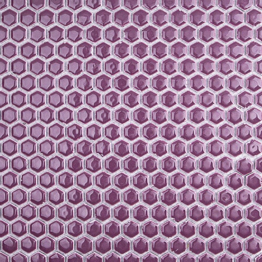 Splashback Tile Bliss Edged Hexagon Plum 12 In X 10 Mm Splashback Tile Bliss Edged Hexagon Plum 12 In X 10 Mm
