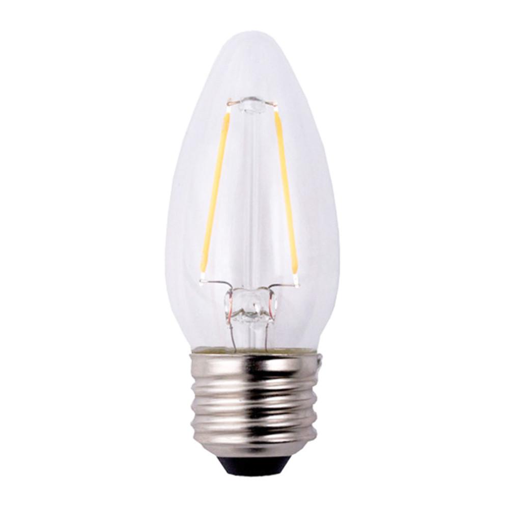 EcoSmart 25W Equivalent Soft White B11 Dimmable Filament LED Light Bulb ...