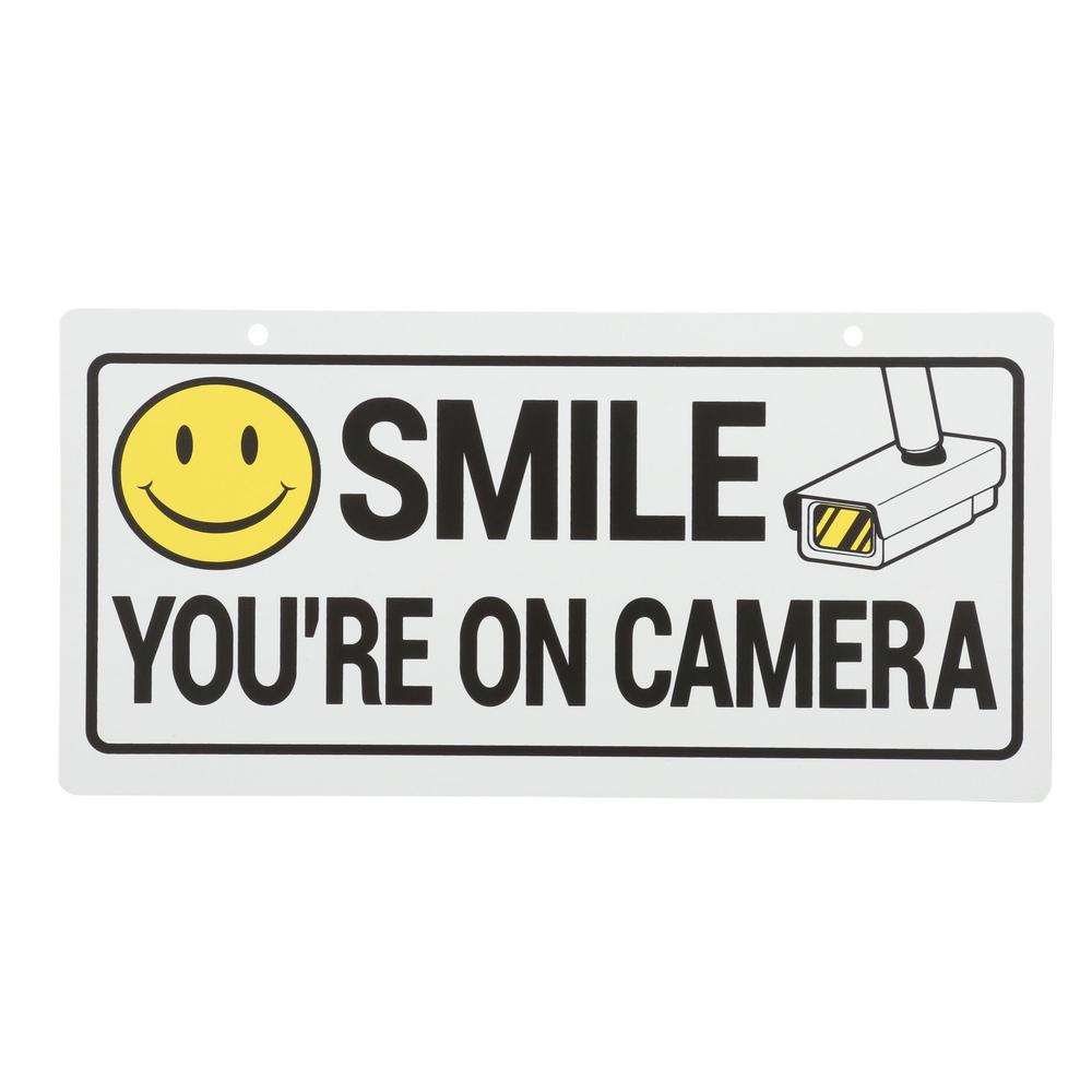 5 24 HOUR VIDEO SURVEILLANCE SMILE YOU'RE ON CAMERA SECURITY SIGNS 8x12   NEW 