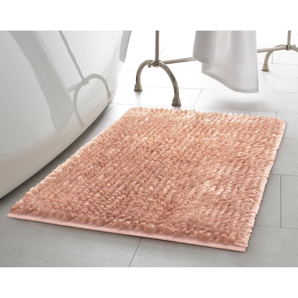 Laura Ashley Butter Chenille 20 In X 34 In Bath Mat Blush