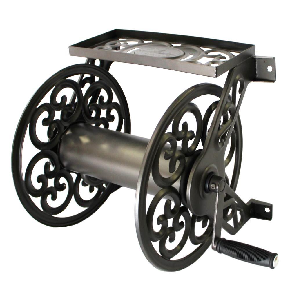 Liberty Garden Decorative Steel Hose Reel 708 The Home Depot - Metal Garden Hose Reel Home Depot Liberty Garden Decorative Steel Hose Reel 708 The Home Depot - Metal Garden Hose Reel Home Depot