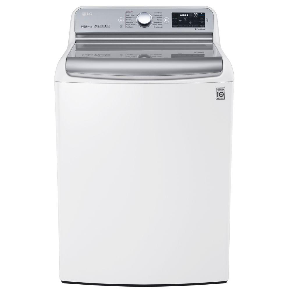Lg Electronics 5 7 Cu Ft High Efficiency Top Load Washer With Lg Electronics 5 7 Cu Ft High Efficiency Top Load Washer With Steam And