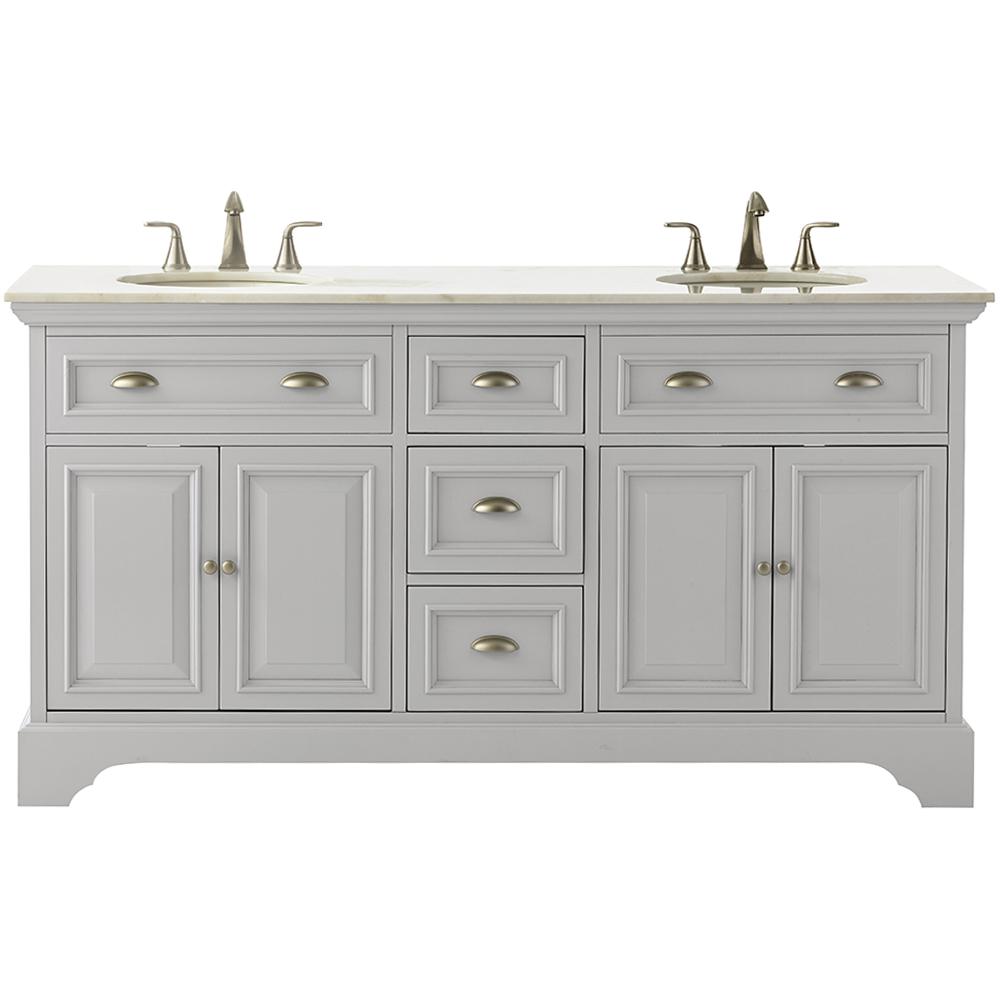  Home  Decorators  Collection Sadie 67 in W Double Bath  