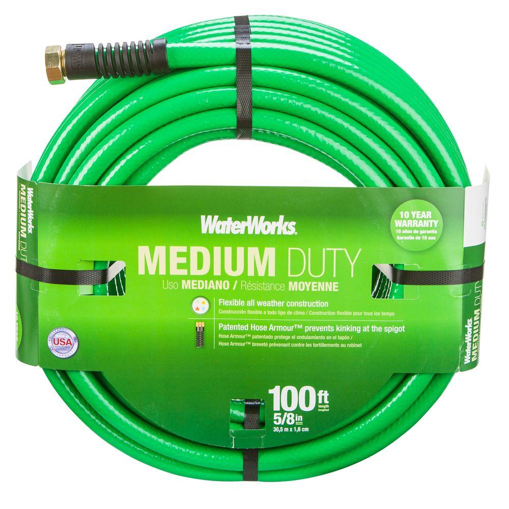 WaterWorks 5/8 in. Dia x 100 ft. Medium Duty Water HoseWWT4058100C