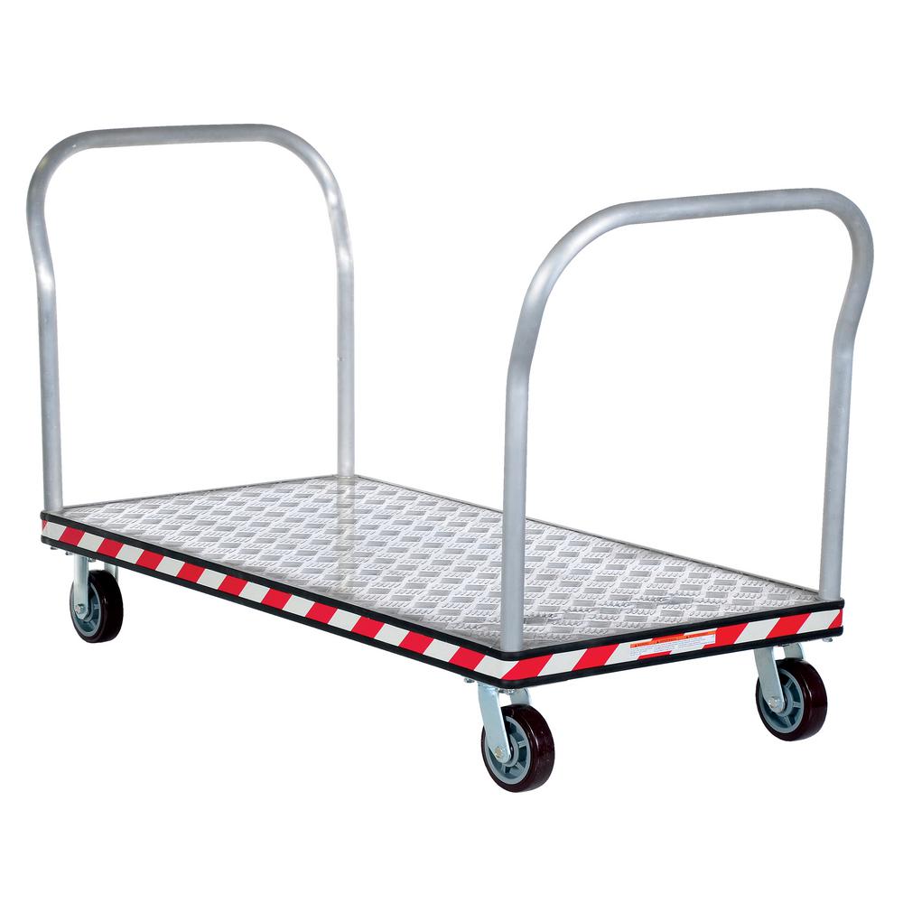 Vestil 30 in. x 60 in. Aluminum Treadplate Platform Trucks with Double