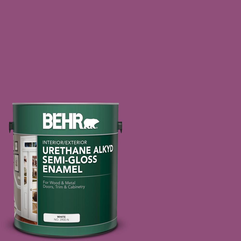 BEHR 1 gal. P1107 Xoxo Urethane Alkyd SemiGloss Enamel