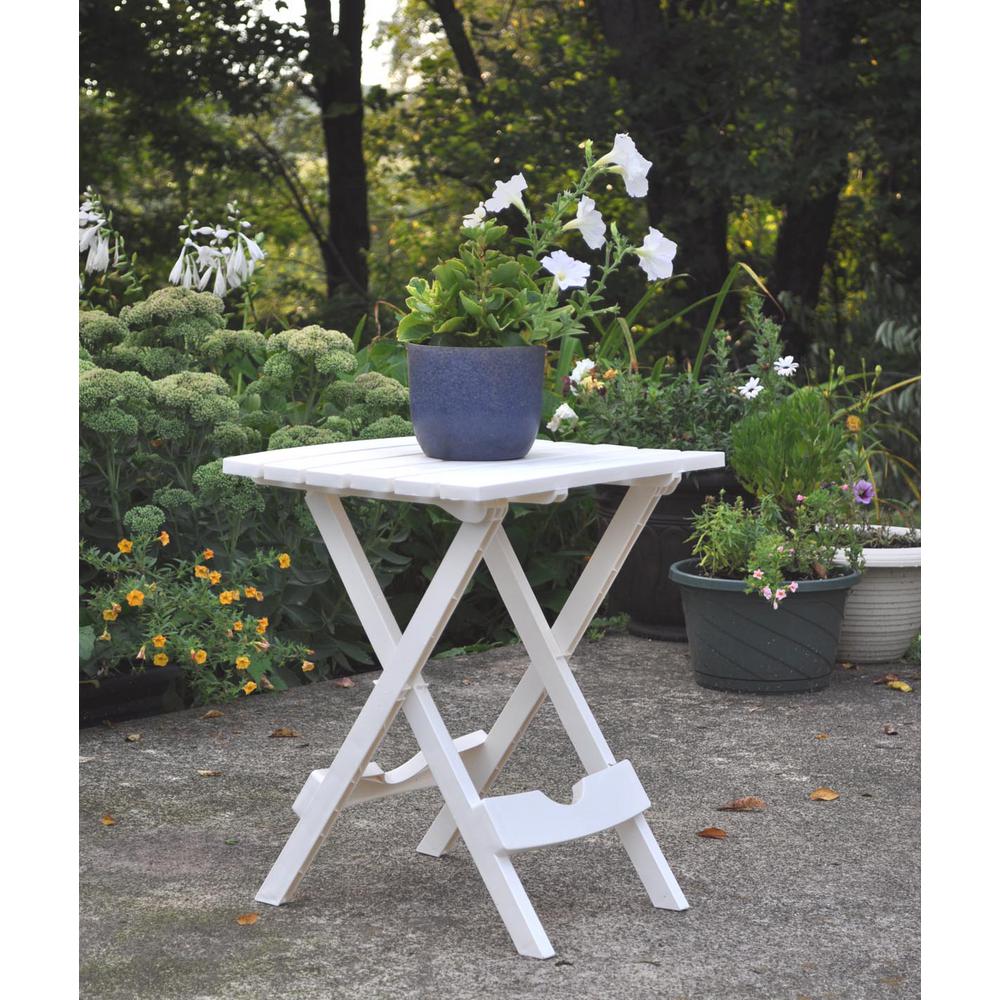 Unbranded Quik Fold Chalk Patio Side Table 8500 47 4630 The Home Depot