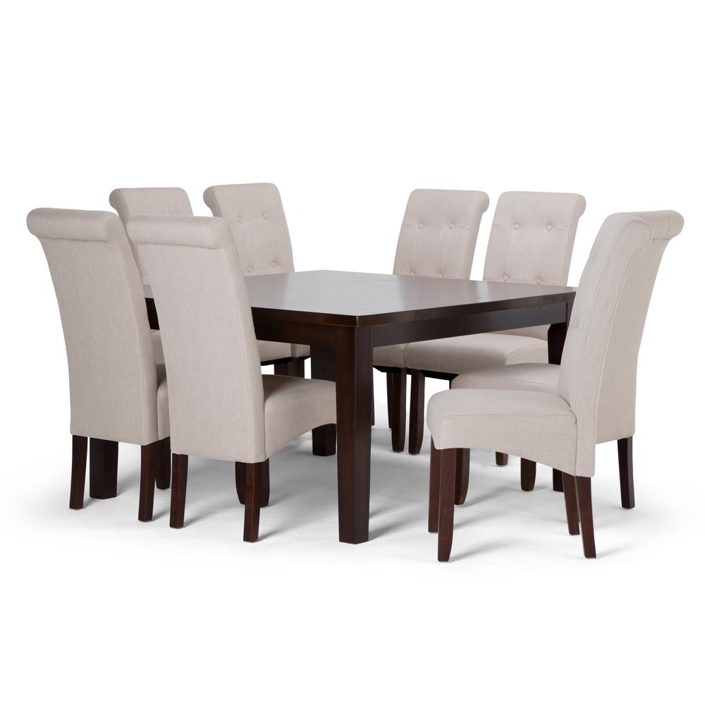 Simpli Home Cosmopolitan 9 Piece Natural Dining Set Axcds9 Cos Nl Simpli Home Cosmopolitan 9 Piece Natural Dining Set