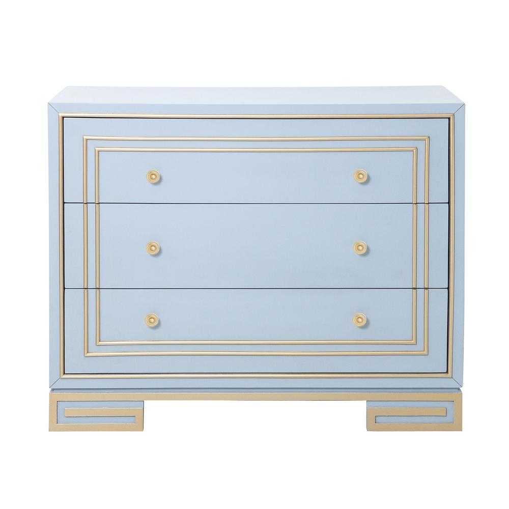 Modern Style Purple With Champagne Gold Overlay Accent Drawer Chest Modern Style Purple With Champagne Gold Overlay Accent Drawer Chest
