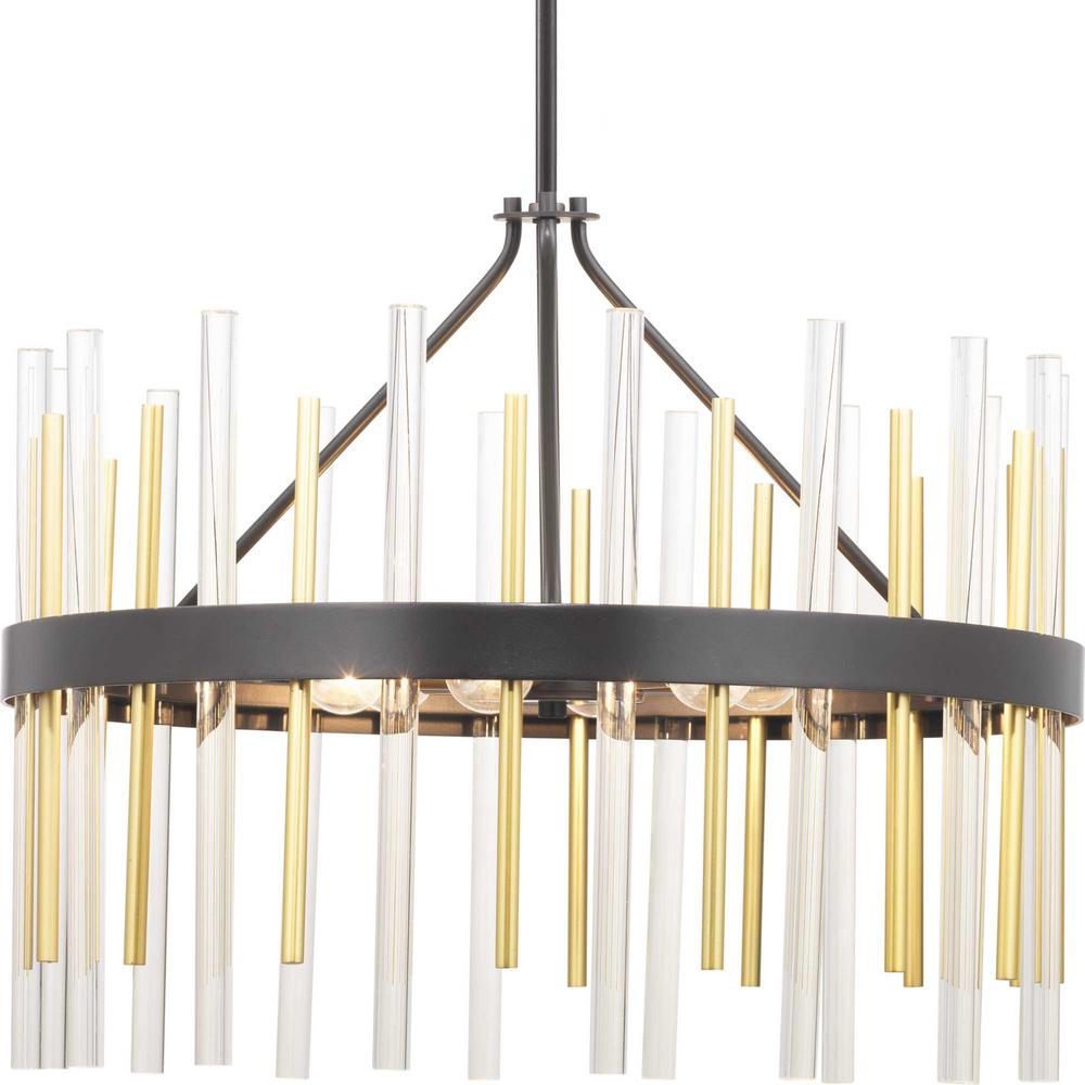 Progress Lighting Orrizo 6 Light Black Chandelier Progress Lighting Orrizo 6 Light Black Chandelier