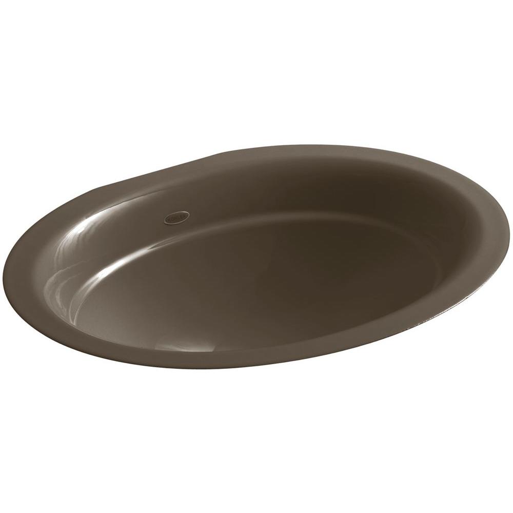 KOHLER Serif Undermount Cast Iron Bathroom Sink In Suede K 2824 20   Suede Kohler Undermount Bathroom Sinks K 2824 20 64 300 