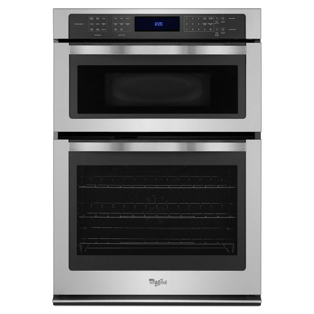 Convection Oven Microwave Electric Wall Combinations 30 In Electric Convection Wall Oven With Built Microwave Stainless Steel