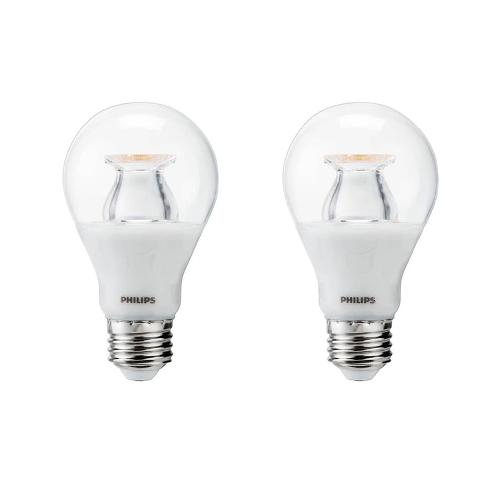 Philips 60 Watt Equivalent A19 Led Light Bulb Soft White Clear Warm Philips 60 Watt Equivalent A19 Led Light Bulb Soft White Clear Warm Glow Effect Energy