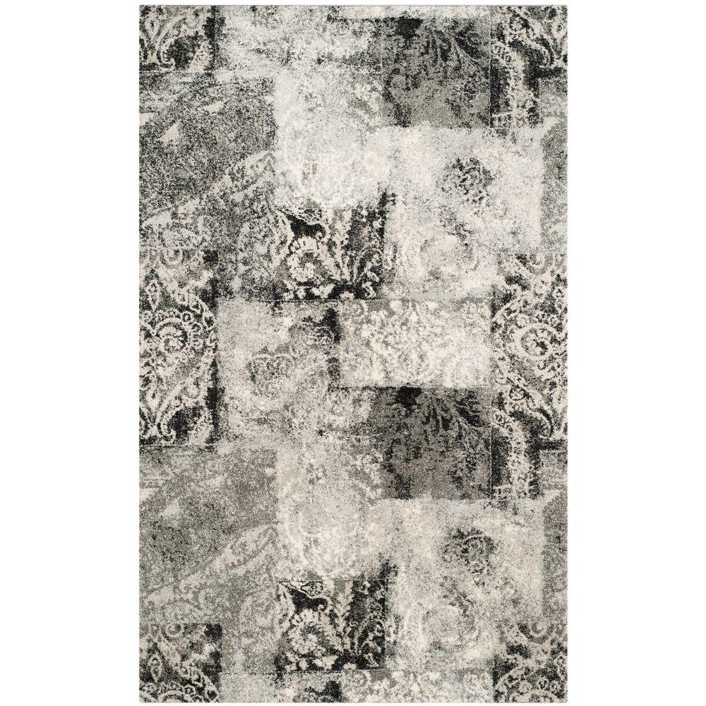 Safavieh retro grey ivory rug