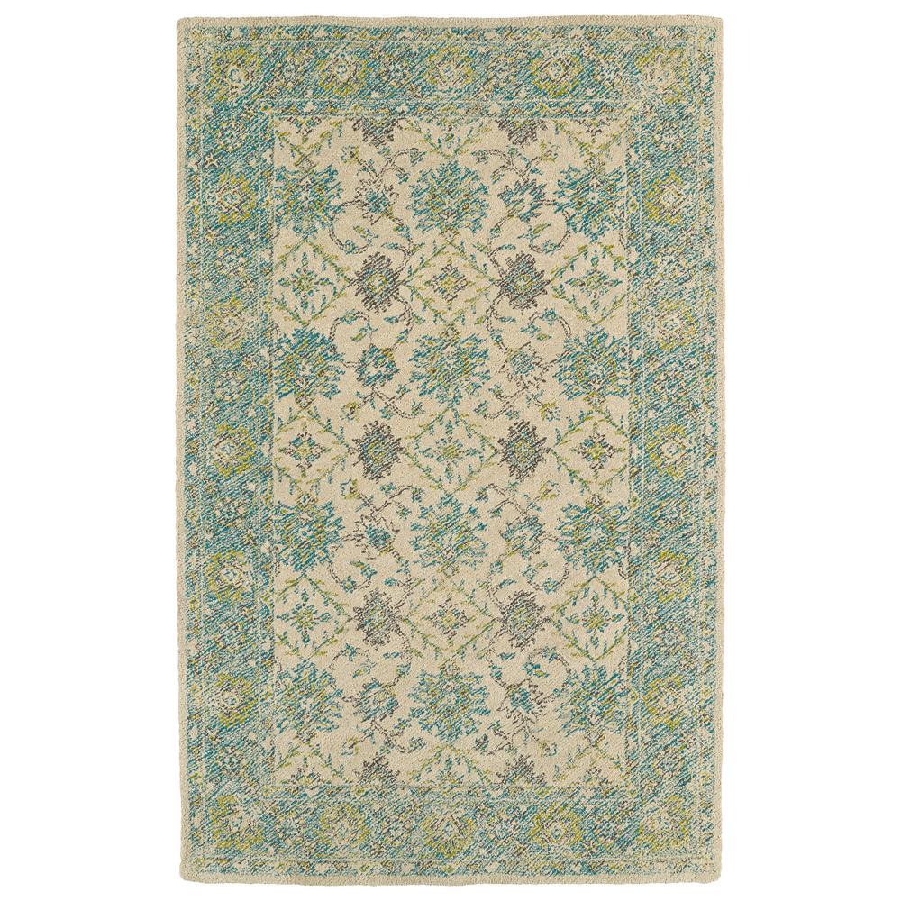 Kaleen Weathered Teal 9 ft. x 12 ft. Indoor/Outdoor Area Rug-WTR06-91 ...