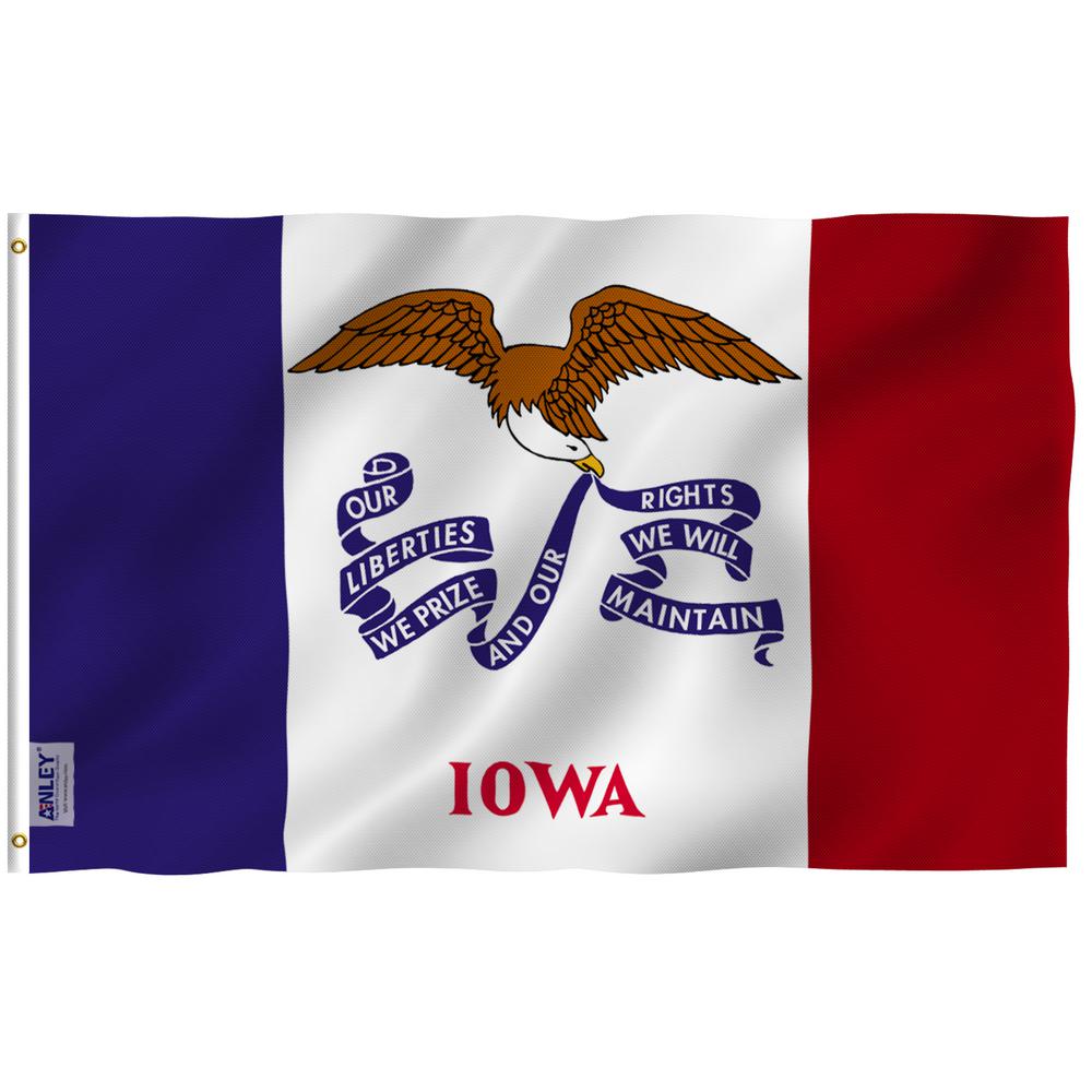 Anley Fly Breeze 3 Ft X 5 Ft Polyester Iowa State Flag 2 Sided