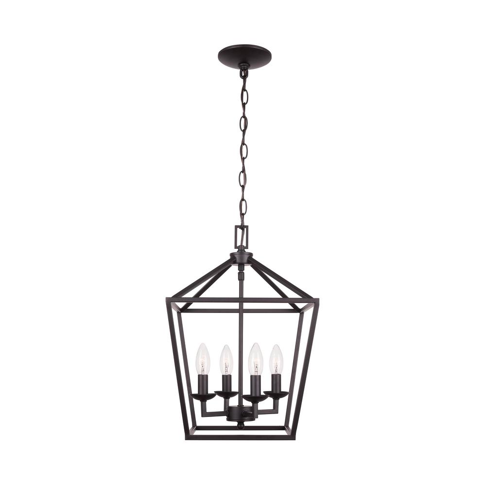 Home Decorators Collection Weyburn 4 Light Bronze Caged