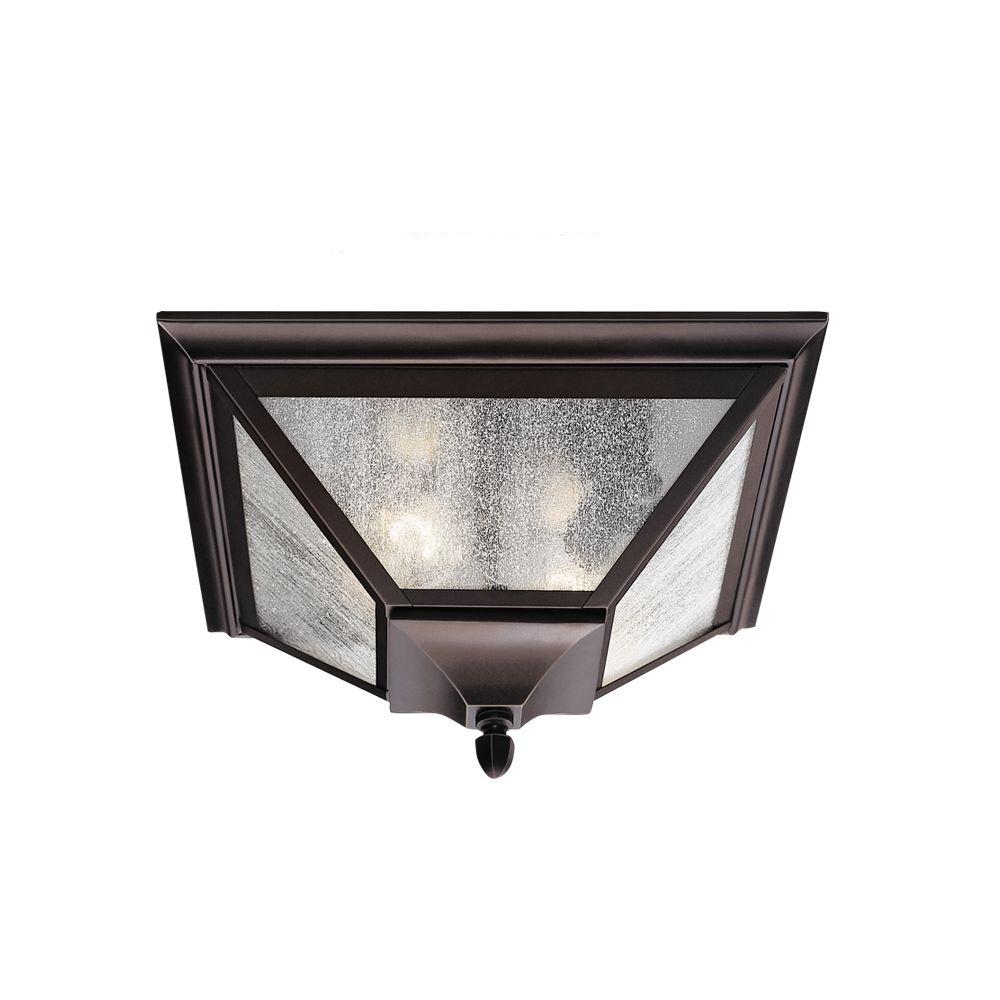 Feiss Homestead 2-Light Oil Rubbed Bronze Outdoor Ceiling ...