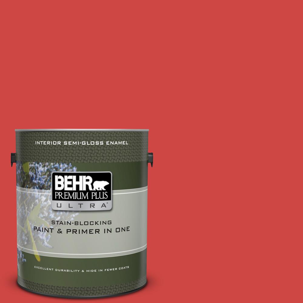 BEHR Premium Plus Ultra 1 gal. P1706 Race Car Stripe SemiGloss