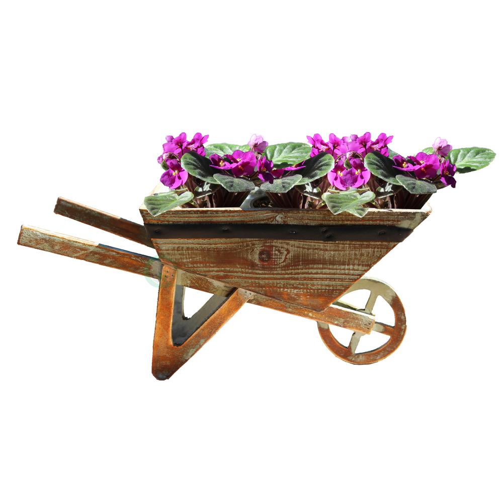 Gardenised 15 4 In W X 6 D 7 H Wood Small Wheelbarrow Gardenised 15 4 In W X 6 D 7 H Wood