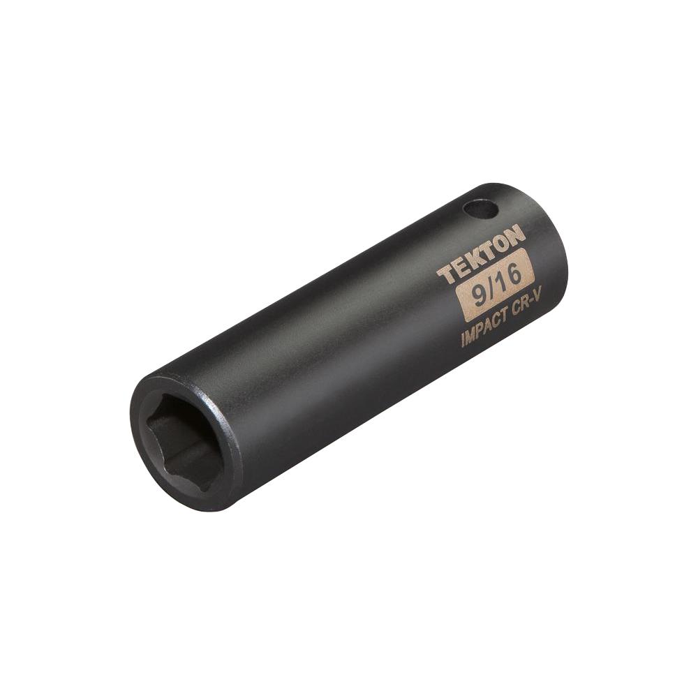 TEKTON 1/2 in. Drive 9/16 in. 6Point Deep Impact Socket47787 The