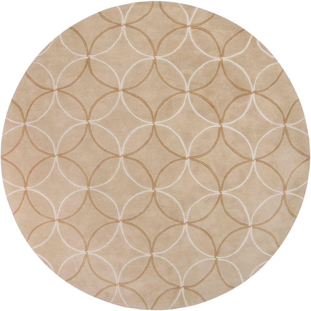 Artistic Weavers Cerbat Tan 8 ft. x 8 ft. Round Area RugMERE8869