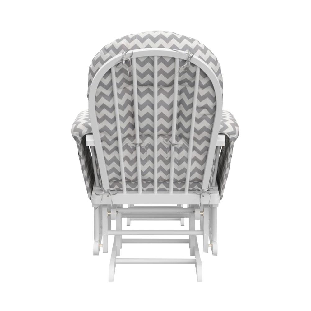 storkcraft chevron hoop glider and ottoman