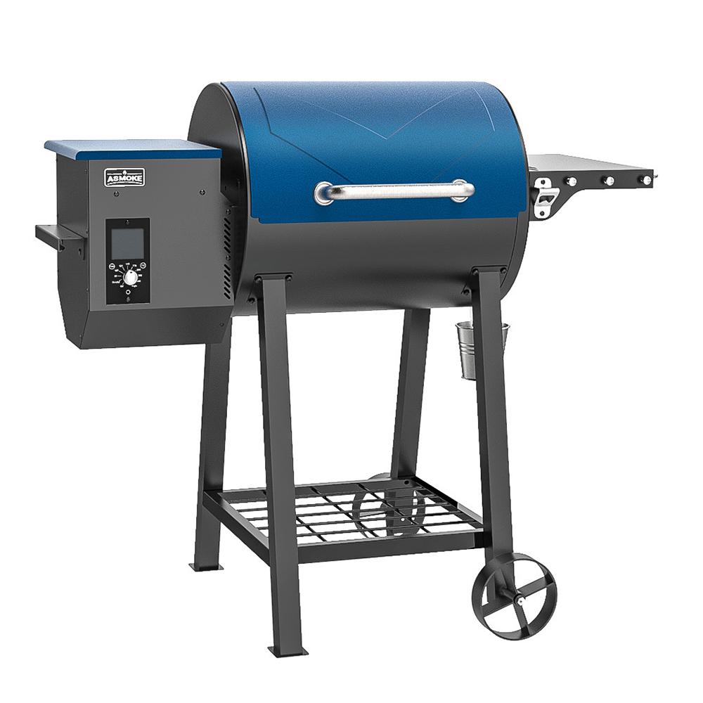 ASMOKE 465 sq. in. Cooking Area 8in1 Pellet Smoker Grill in Tahoe BlueGR01007USAS The Home