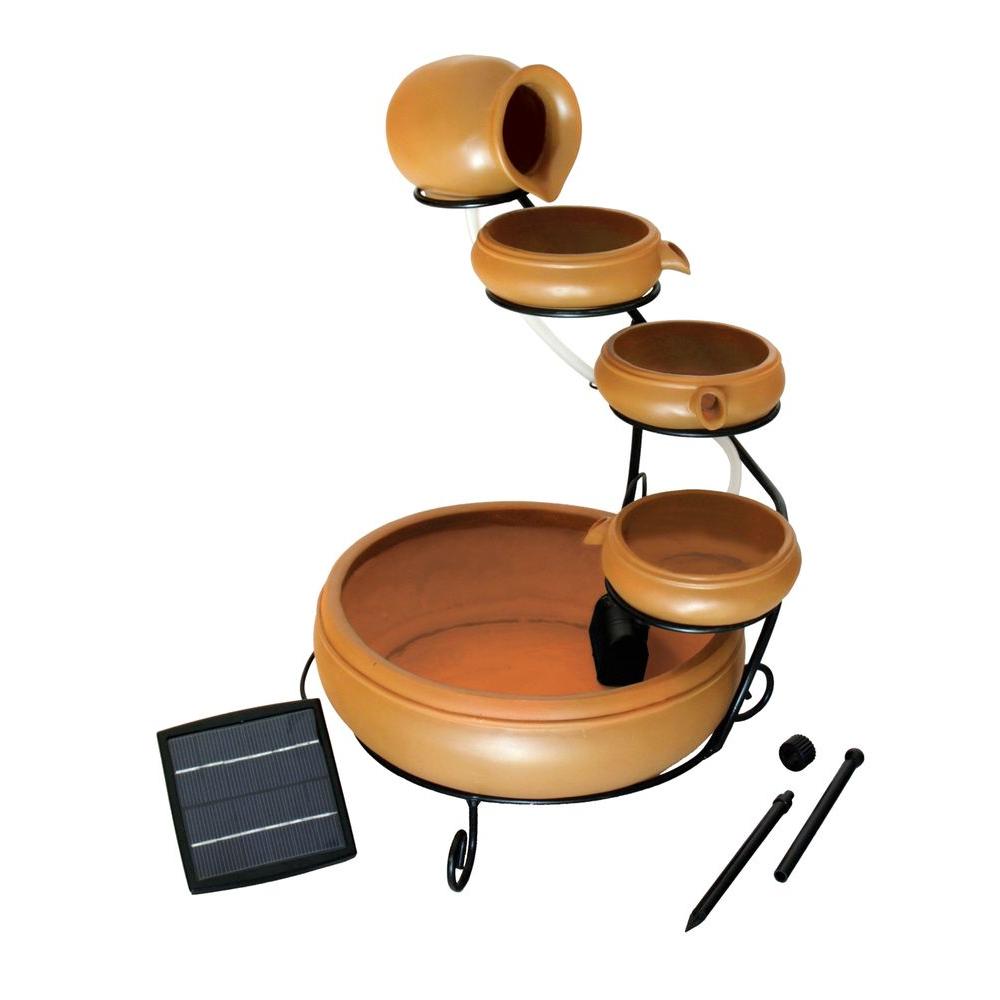 Koolatron Cascading Solar Fountain KitCSFK5 The Home Depot
