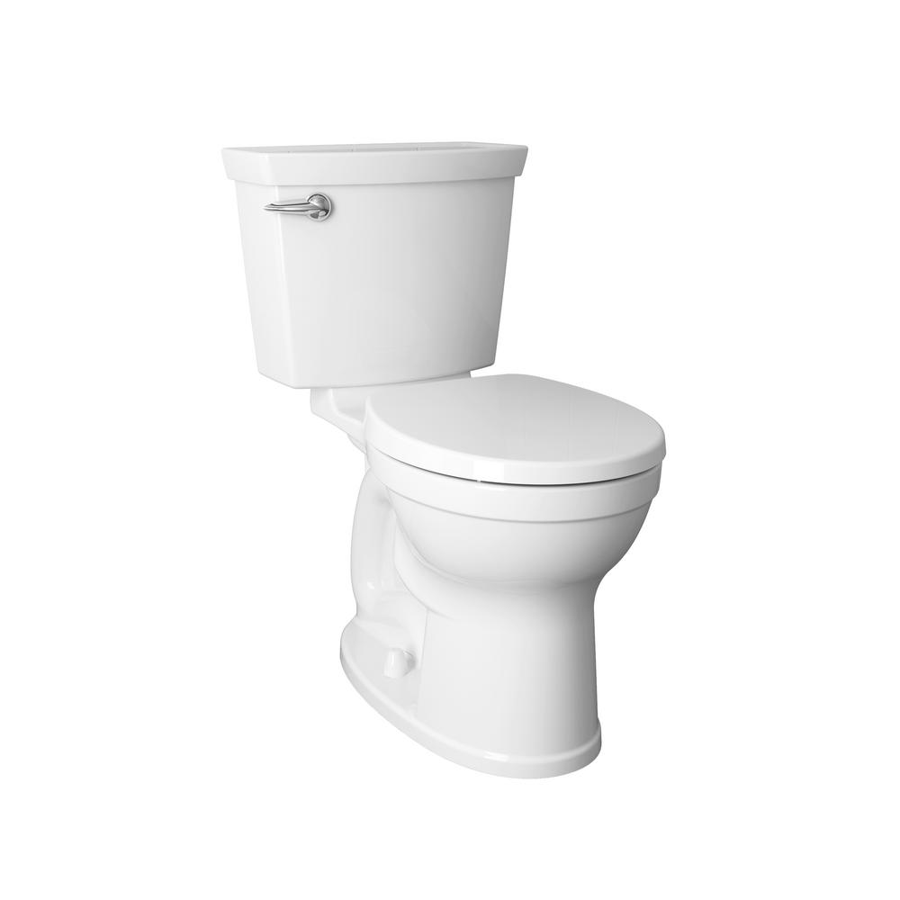 American Standard Champion 4 Max Tall Height 2 Piece High Efficiency 1 28 Gpf Single Flush Elongated Toilet In White With Slow Close Seat