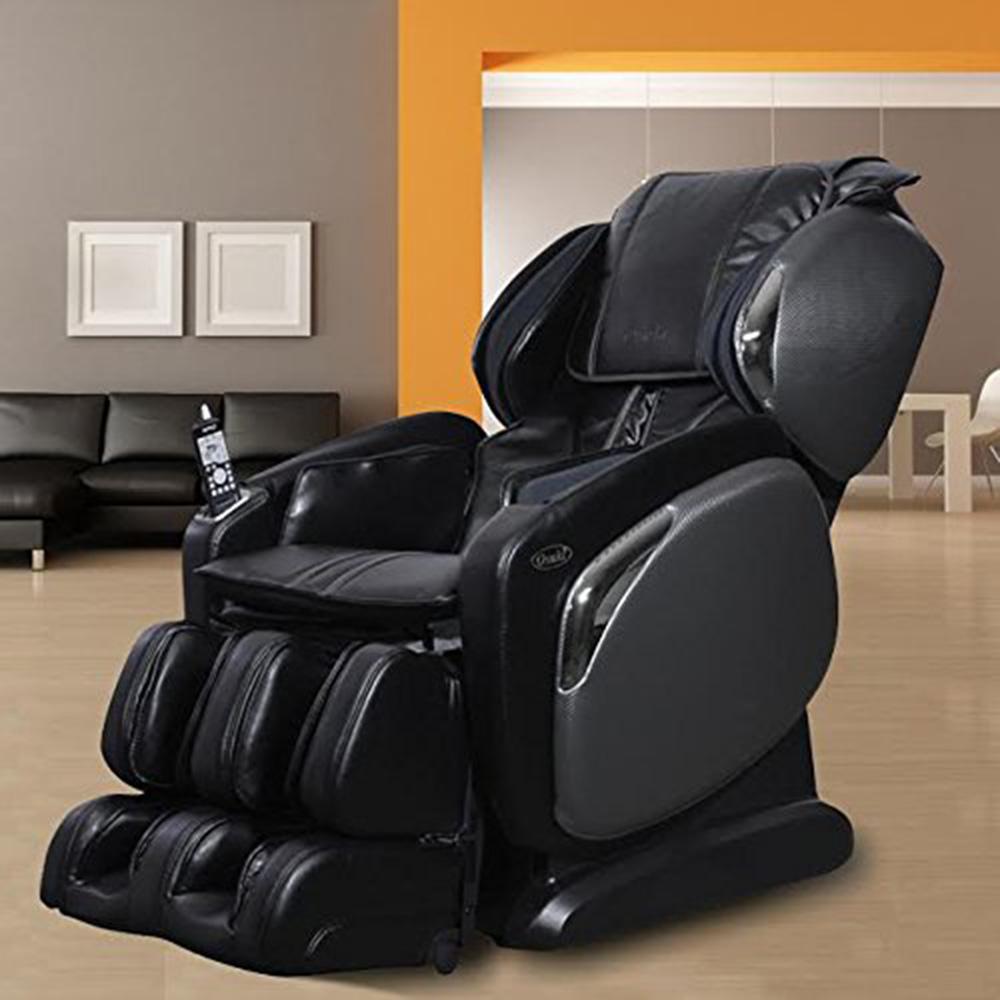 Titan Osaki Black Faux Leather Reclining Massage Chair Os 4000ls Black The Home Depot
