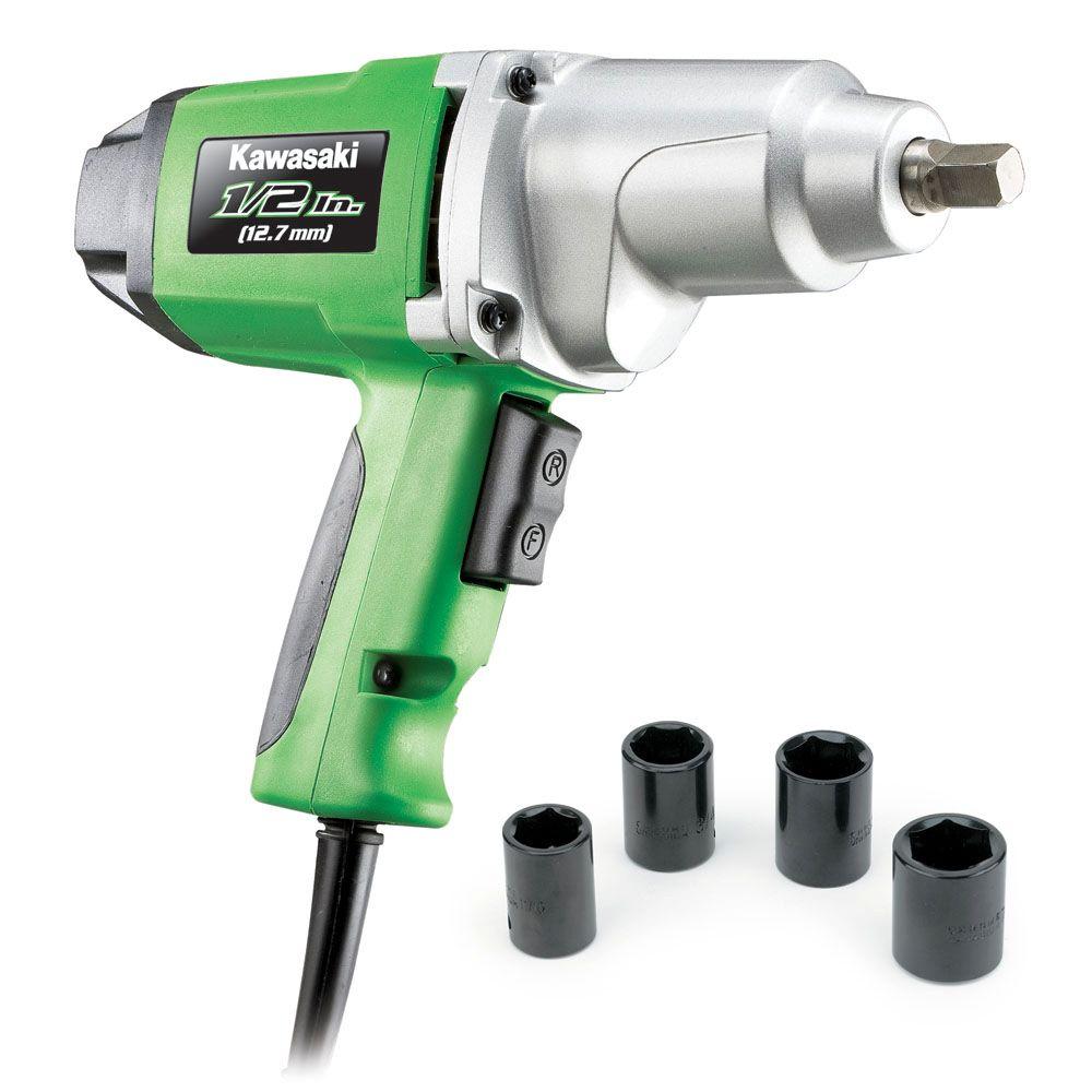 Kawasaki 7.5-Amp 1/2 in. Impact Wrench-841426 - The Home Depot