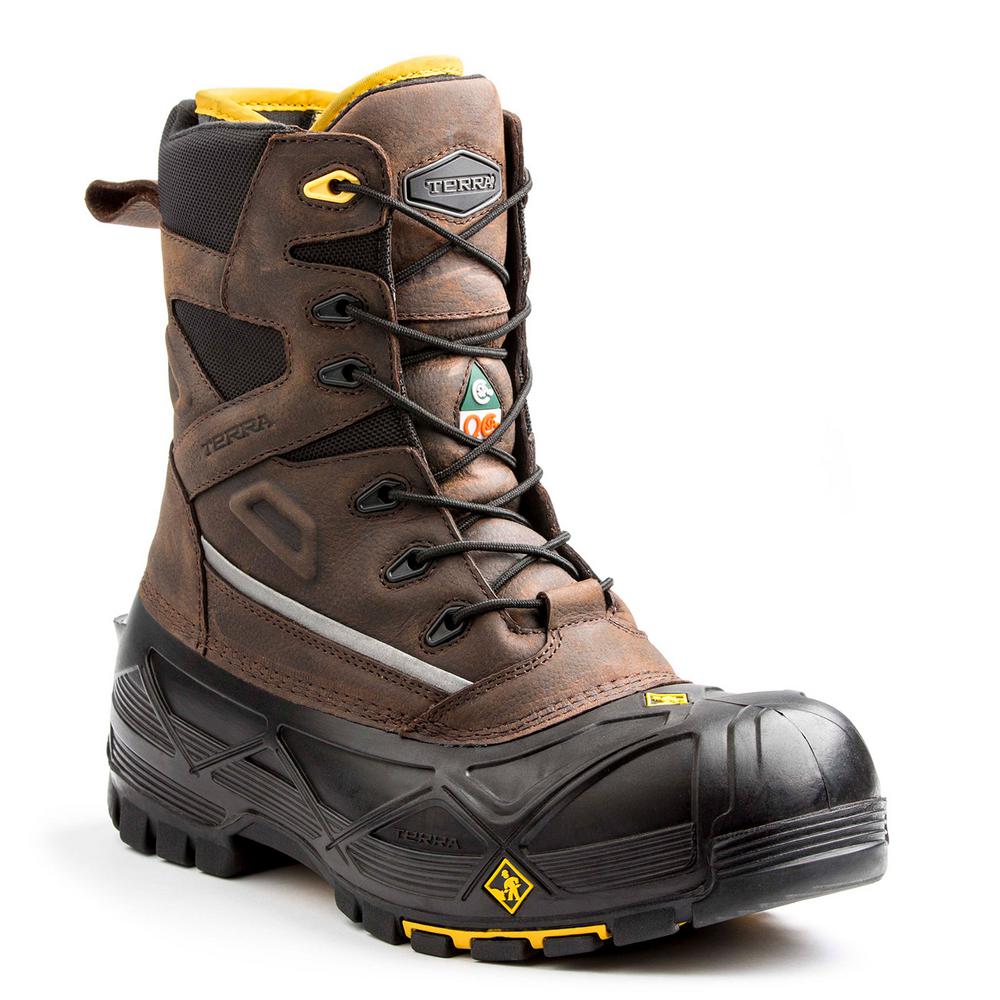 Work Boots - Composite Toe - Brown Size 