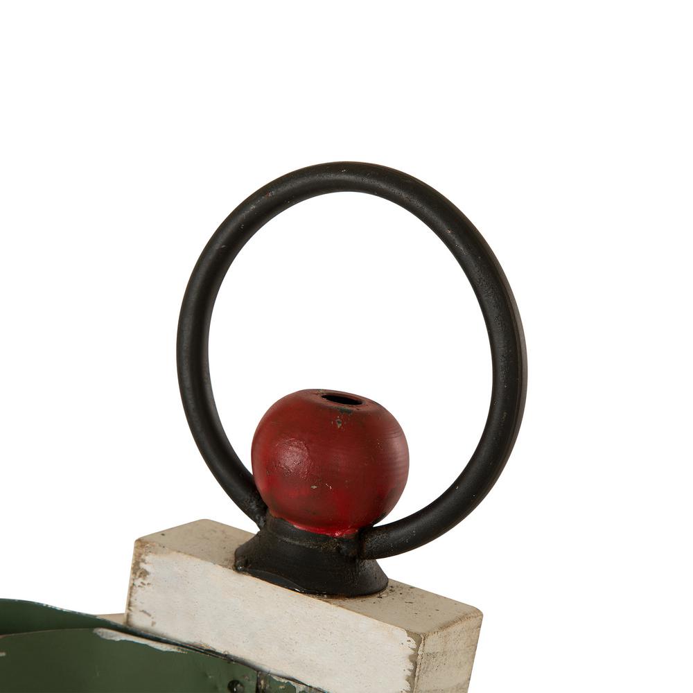 Glitzhome 30 5 In H Countdown To Christmas Wood And Metal Pails