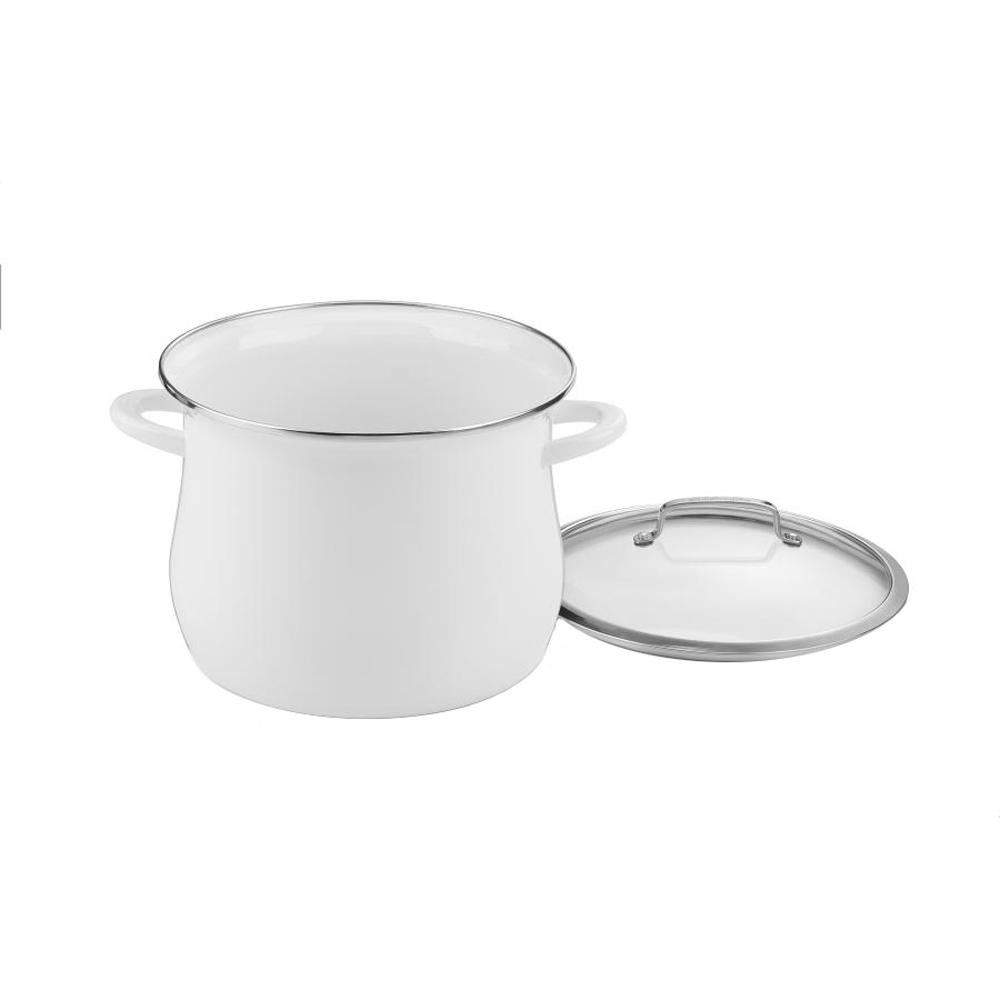 UPC 086279125712 product image for 12 Qt. White Stockpot with Cover | upcitemdb.com