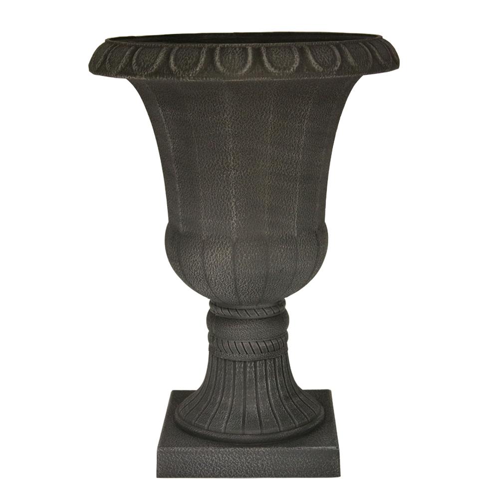 Trendspot 21 in. Estate Classic Urn Black Plastic PotPS00069N210A