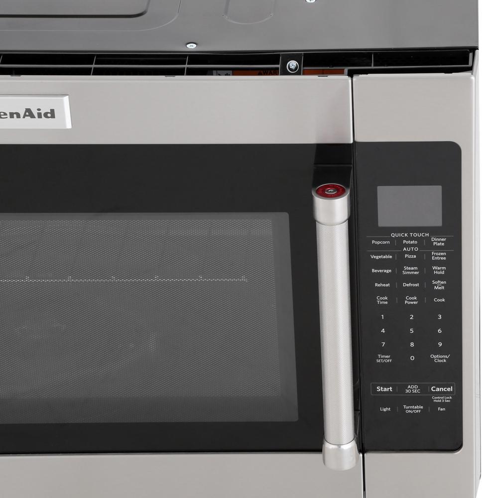 Kitchenaid 2 0 Cu Ft Over The Range Microwave In Stainless Steel 5 Kitchenaid