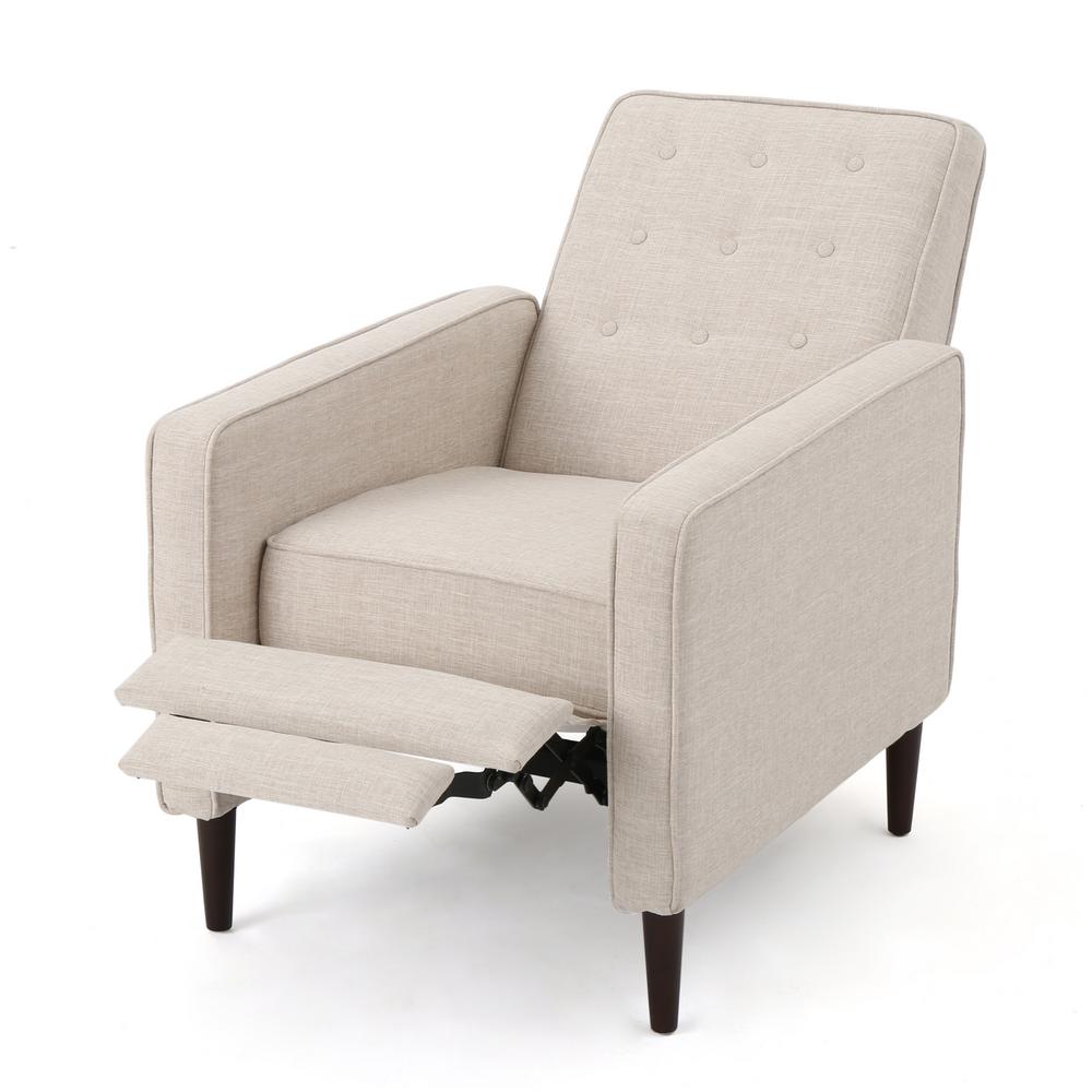 Noble House Wheat Beige Button Back Fabric Recliner was $308.69 now $187.61 (39.0% off)