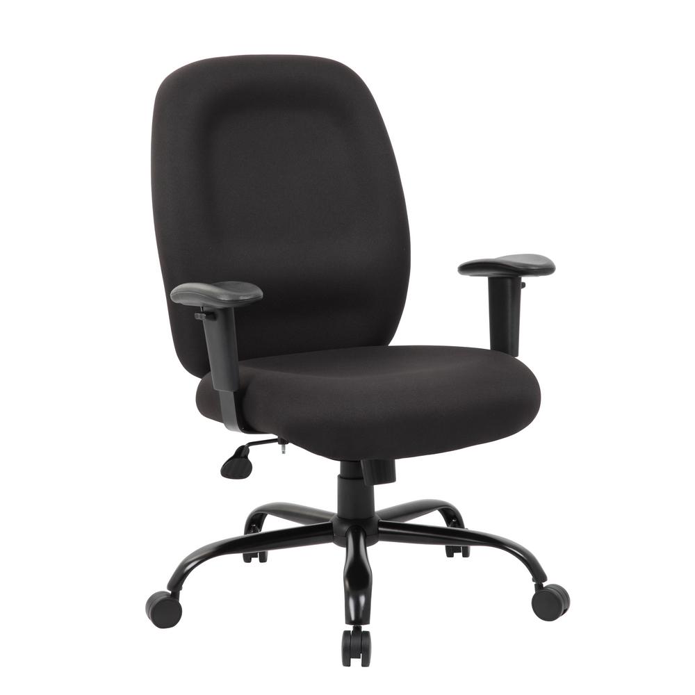 Boss Office Black Heavy Duty Task Chair 400 Lb Capacity B996 The Home Depot