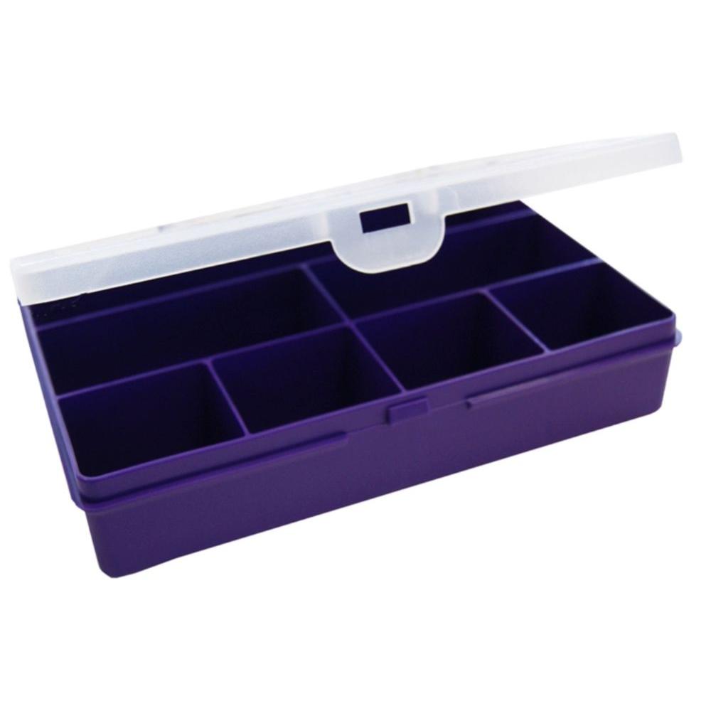 Wham 5 2 In X 7 5 In 7 Compartment Small Parts Organizer Box In