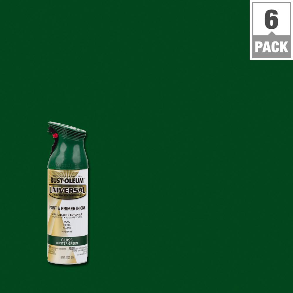 Rust-Oleum Universal 12 oz. All Surface Gloss Hunter Green Spray Paint ...