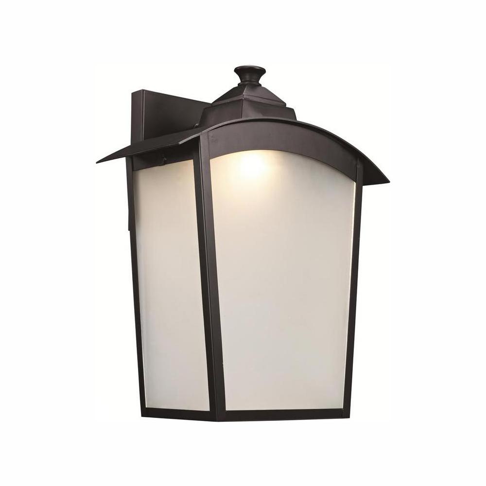 1 Light Rubbed Oil Bronze Outdoor Integrated Led Wall Lantern Sconce 1 Light Rubbed Oil Bronze Outdoor Integrated Led Wall Lantern Sconce