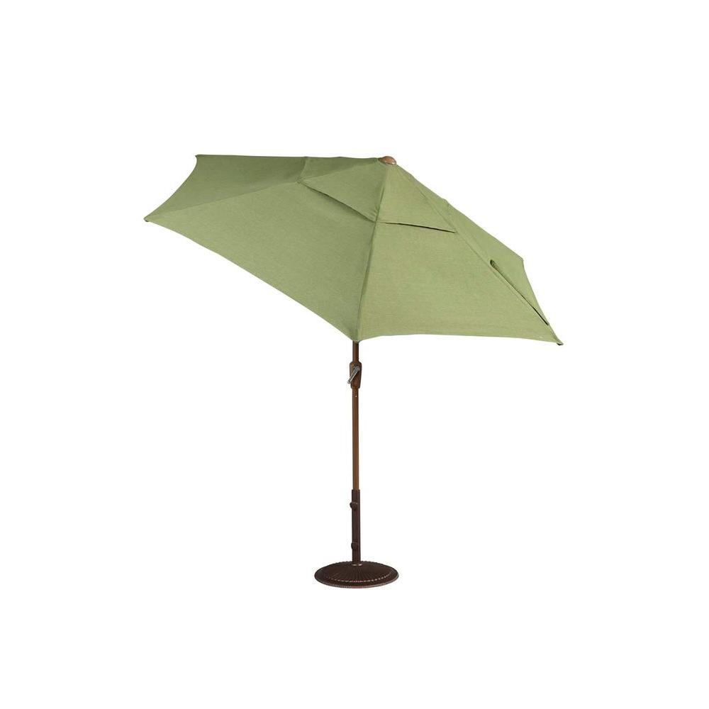 Hampton Bay Clairborne 9 ft. Patio Umbrella in MossDY11079U The