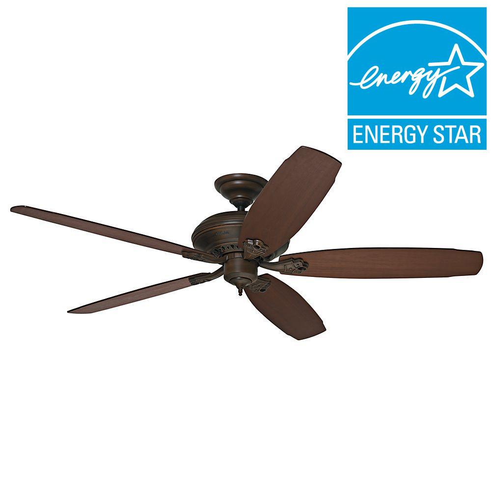 Hunter Headley 64 in. Indoor Cocoa Bronze Ceiling Fan55046 The Home