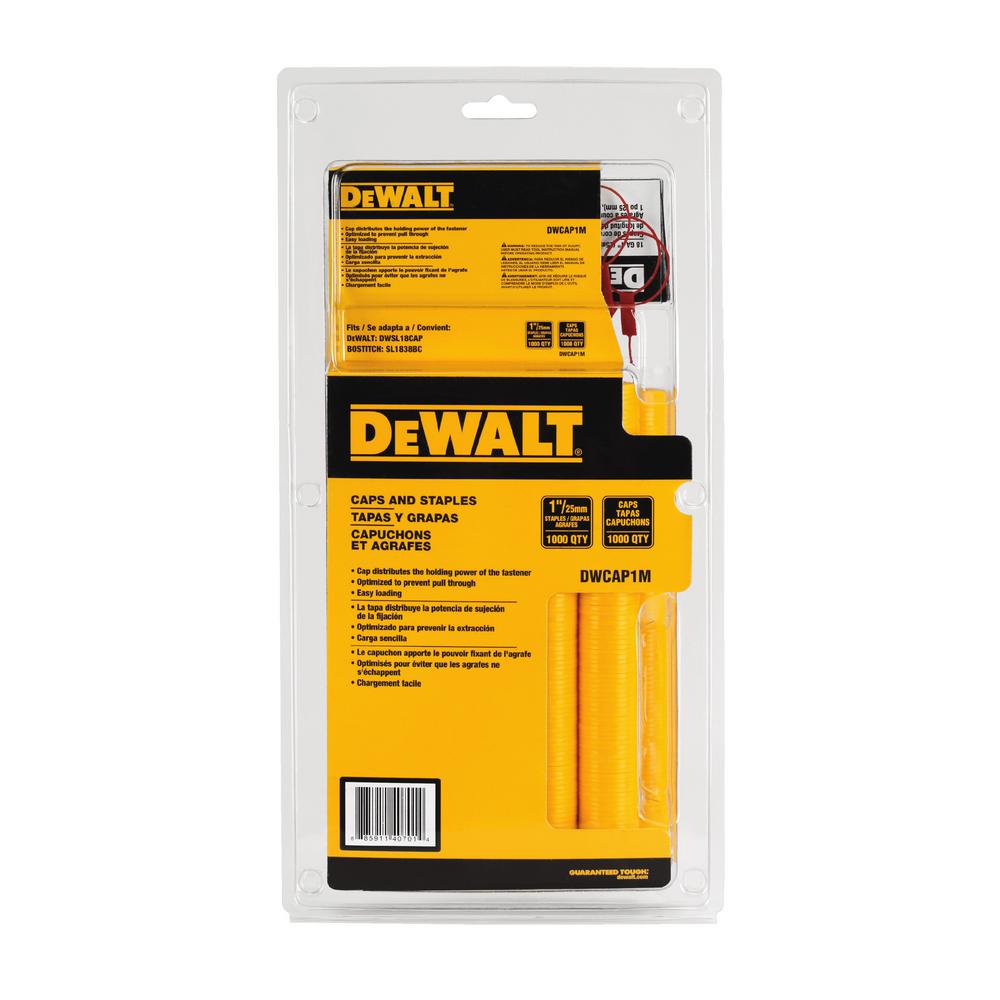 Dewalt 18-Gauge 5/16 inch Crown Cap Staples (1,000-Pack) by DEWALT